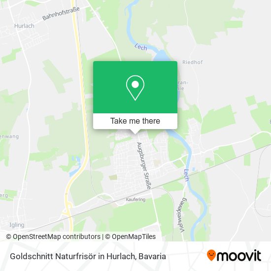 Goldschnitt Naturfrisör in Hurlach map