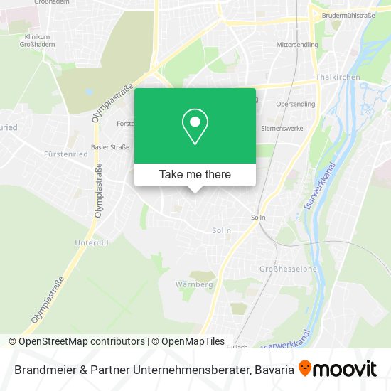 Brandmeier & Partner Unternehmensberater map