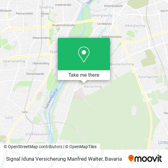 Карта Signal Iduna Versicherung Manfred Walter