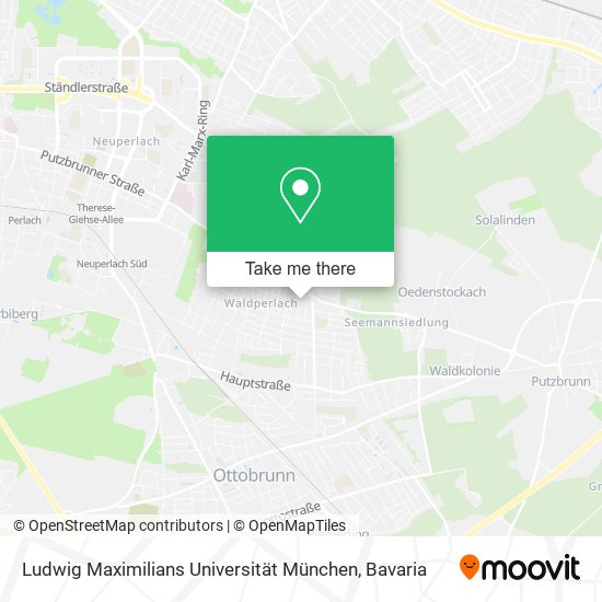Ludwig Maximilians Universität München map