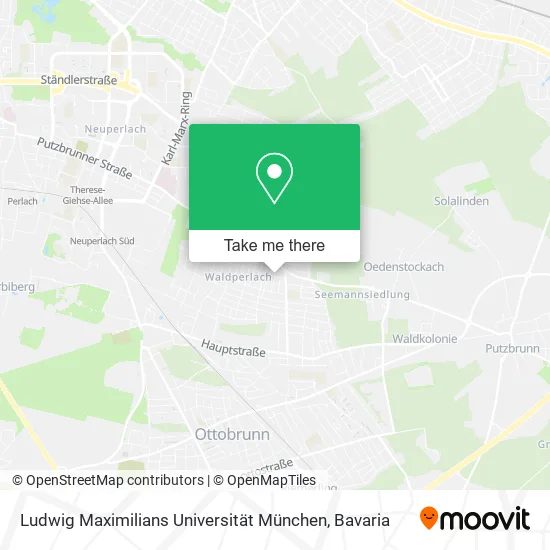 Карта Ludwig Maximilians Universität München