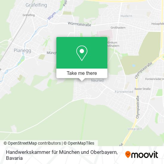 Карта Handwerkskammer für München und Oberbayern