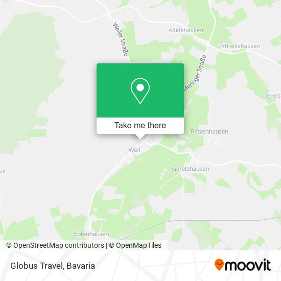 Globus Travel map