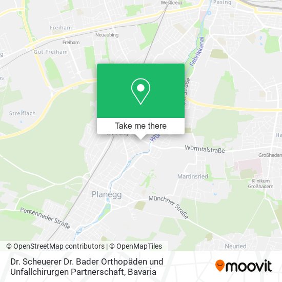 Dr. Scheuerer Dr. Bader Orthopäden und Unfallchirurgen Partnerschaft map