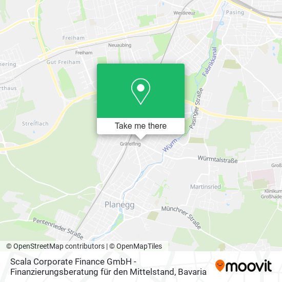 Scala Corporate Finance GmbH - Finanzierungsberatung für den Mittelstand map