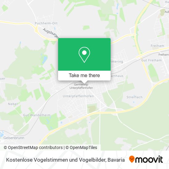 Карта Kostenlose Vogelstimmen und Vogelbilder