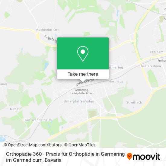 Orthopädie 360 - Praxis für Orthopädie in Germering im Germedicum map