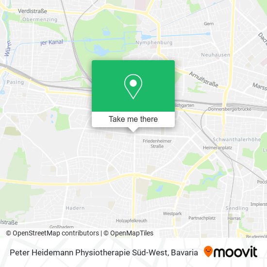Peter Heidemann Physiotherapie Süd-West map