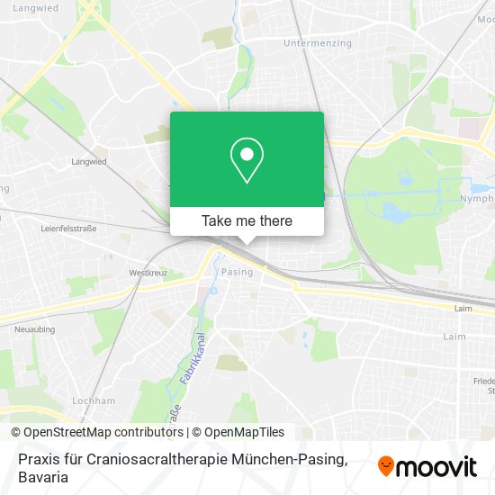 Praxis für Craniosacraltherapie München-Pasing map