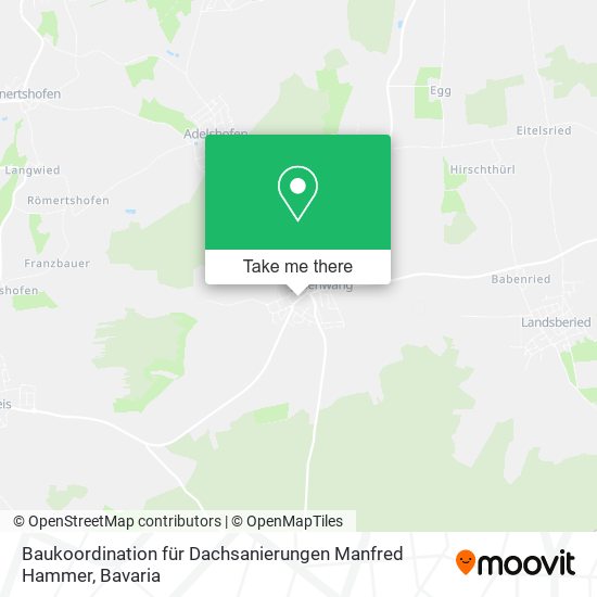 Baukoordination für Dachsanierungen Manfred Hammer map