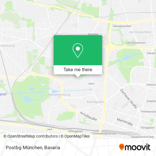 Карта Postbg München