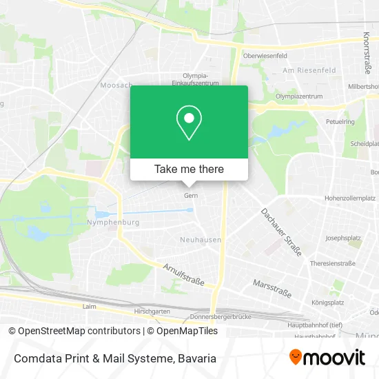 Карта Comdata Print & Mail Systeme