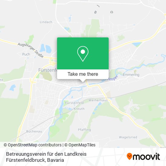 Карта Betreuungsverein für den Landkreis Fürstenfeldbruck