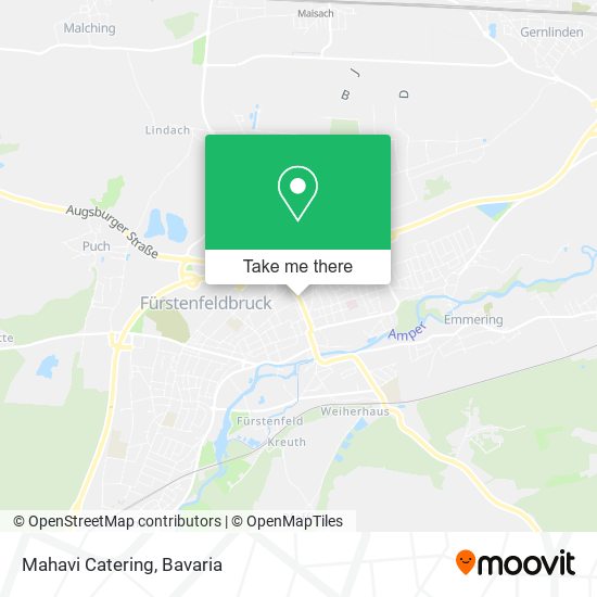 Mahavi Catering map