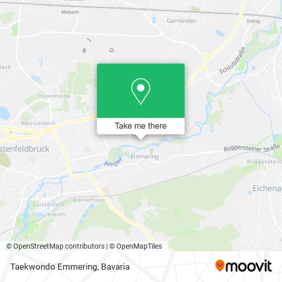 Taekwondo Emmering map