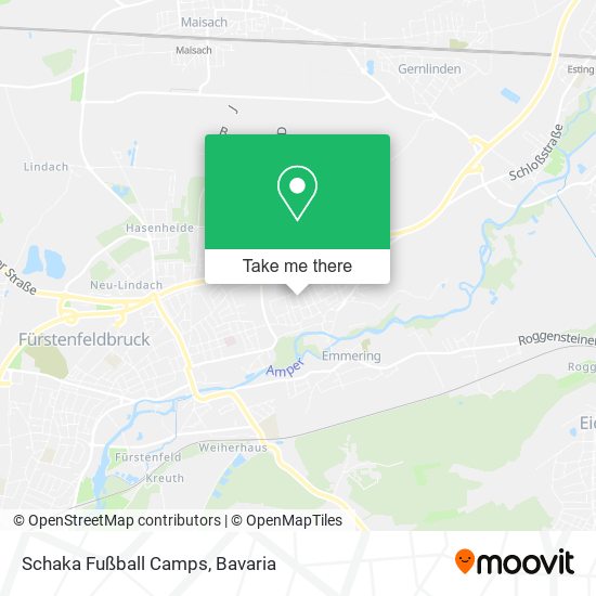 Schaka Fußball Camps map