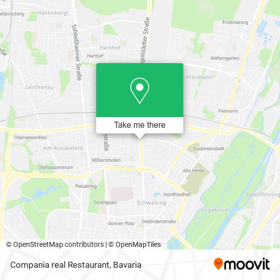 Compania real Restaurant map