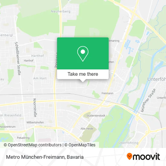 Карта Metro München-Freimann
