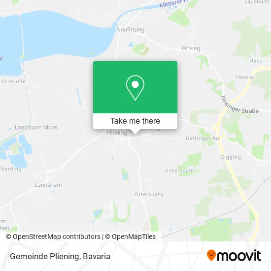 Карта Gemeinde Pliening