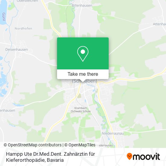 Hampp Ute Dr.Med.Dent. Zahnärztin für Kieferorthopädie map