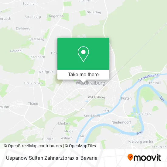 Карта Uspanow Sultan Zahnarztpraxis