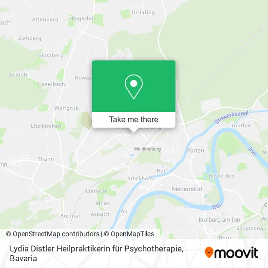 Карта Lydia Distler Heilpraktikerin für Psychotherapie
