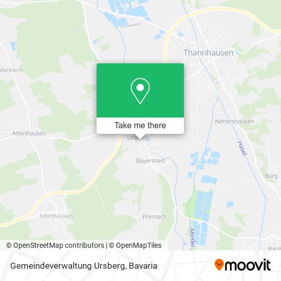Gemeindeverwaltung Ursberg map