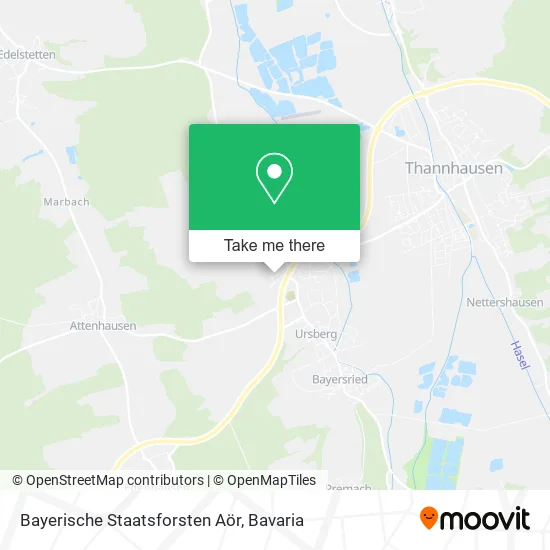 Карта Bayerische Staatsforsten Aör