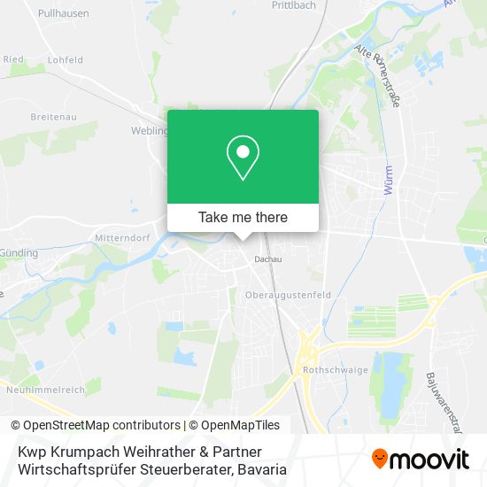 Kwp Krumpach Weihrather & Partner Wirtschaftsprüfer Steuerberater map