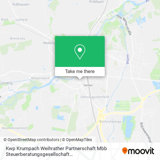 Карта Kwp Krumpach Weihrather Partnerschaft Mbb Steuerberatungsgesellschaft Wirtschaftsprüfungsgesellscha
