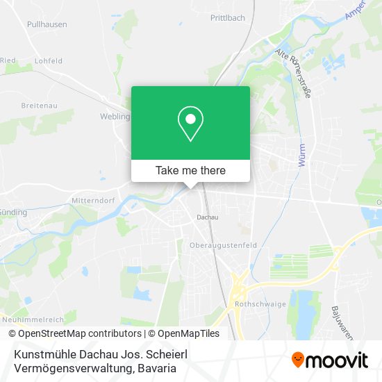 Kunstmühle Dachau Jos. Scheierl Vermögensverwaltung map