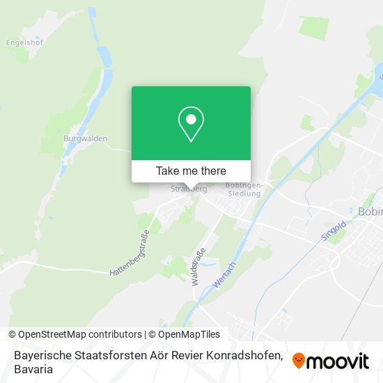 Bayerische Staatsforsten Aör Revier Konradshofen map