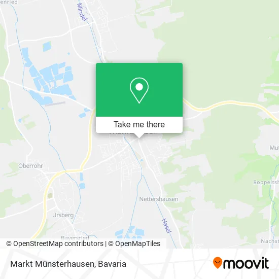 Карта Markt Münsterhausen