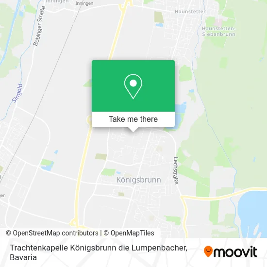 Карта Trachtenkapelle Königsbrunn die Lumpenbacher