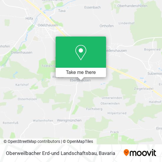 Oberweilbacher Erd-und Landschaftsbau map