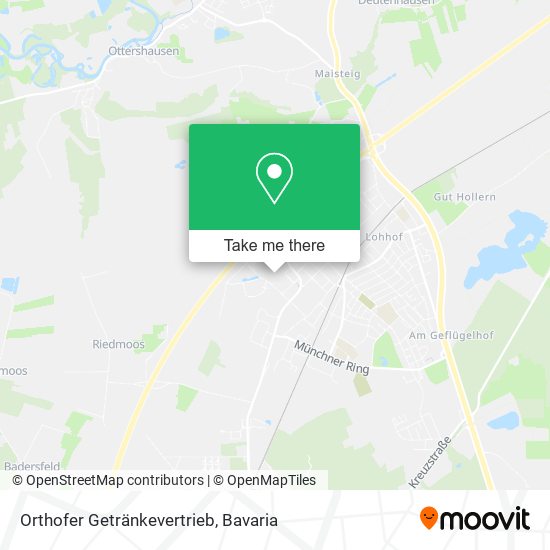 Orthofer Getränkevertrieb map