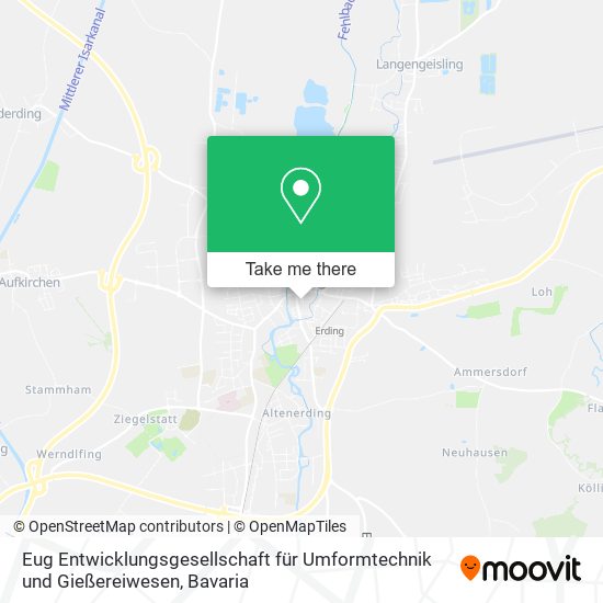 Eug Entwicklungsgesellschaft für Umformtechnik und Gießereiwesen map