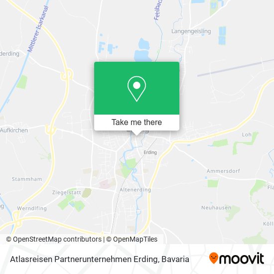 Atlasreisen Partnerunternehmen Erding map