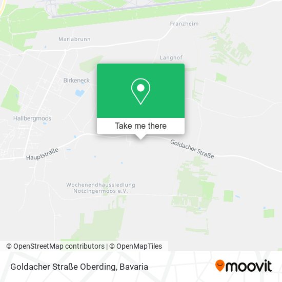 Goldacher Straße Oberding map