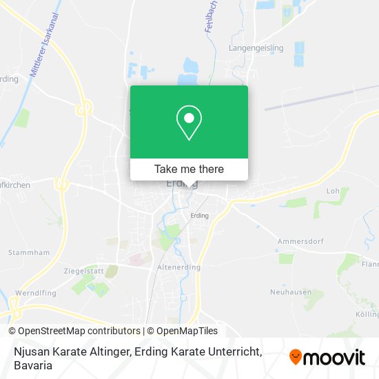 Карта Njusan Karate Altinger, Erding Karate Unterricht