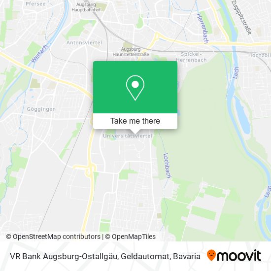 Карта VR Bank Augsburg-Ostallgäu, Geldautomat