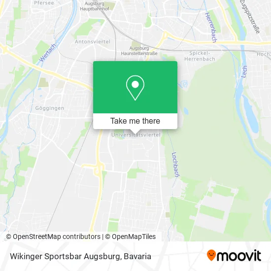 Карта Wikinger Sportsbar Augsburg