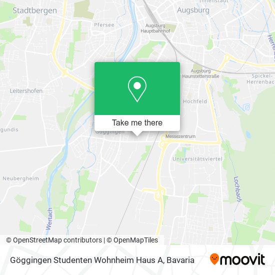 Göggingen Studenten Wohnheim Haus A map