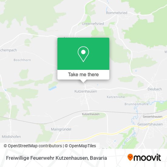 Freiwillige Feuerwehr Kutzenhausen map