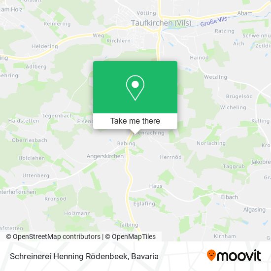 Карта Schreinerei Henning Rödenbeek