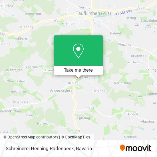 Schreinerei Henning Rödenbeek map