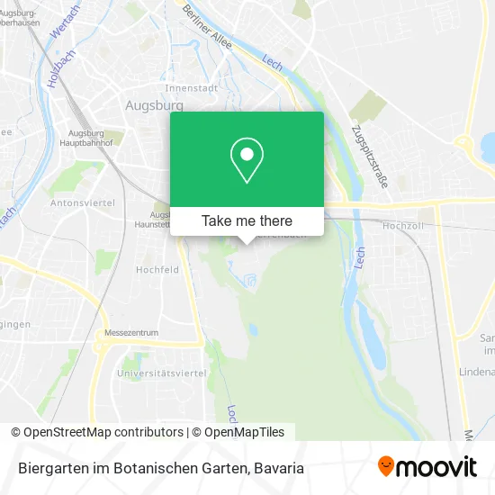 Карта Biergarten im Botanischen Garten