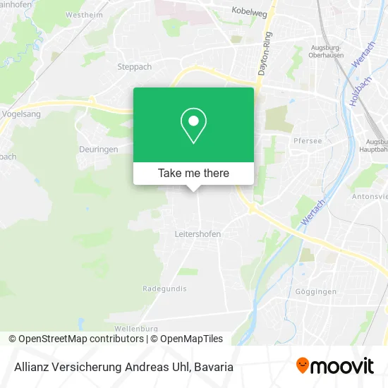 Карта Allianz Versicherung Andreas Uhl