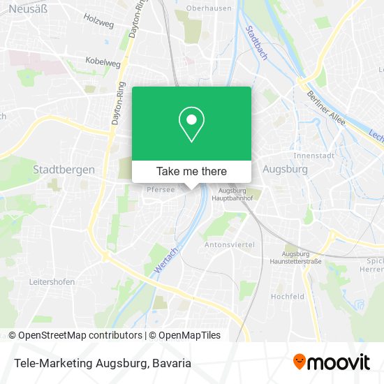 Tele-Marketing Augsburg map