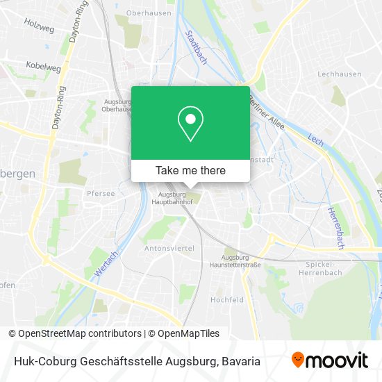 Карта Huk-Coburg Geschäftsstelle Augsburg